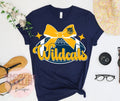 Wildcats Football with Bow and Little Sparkle