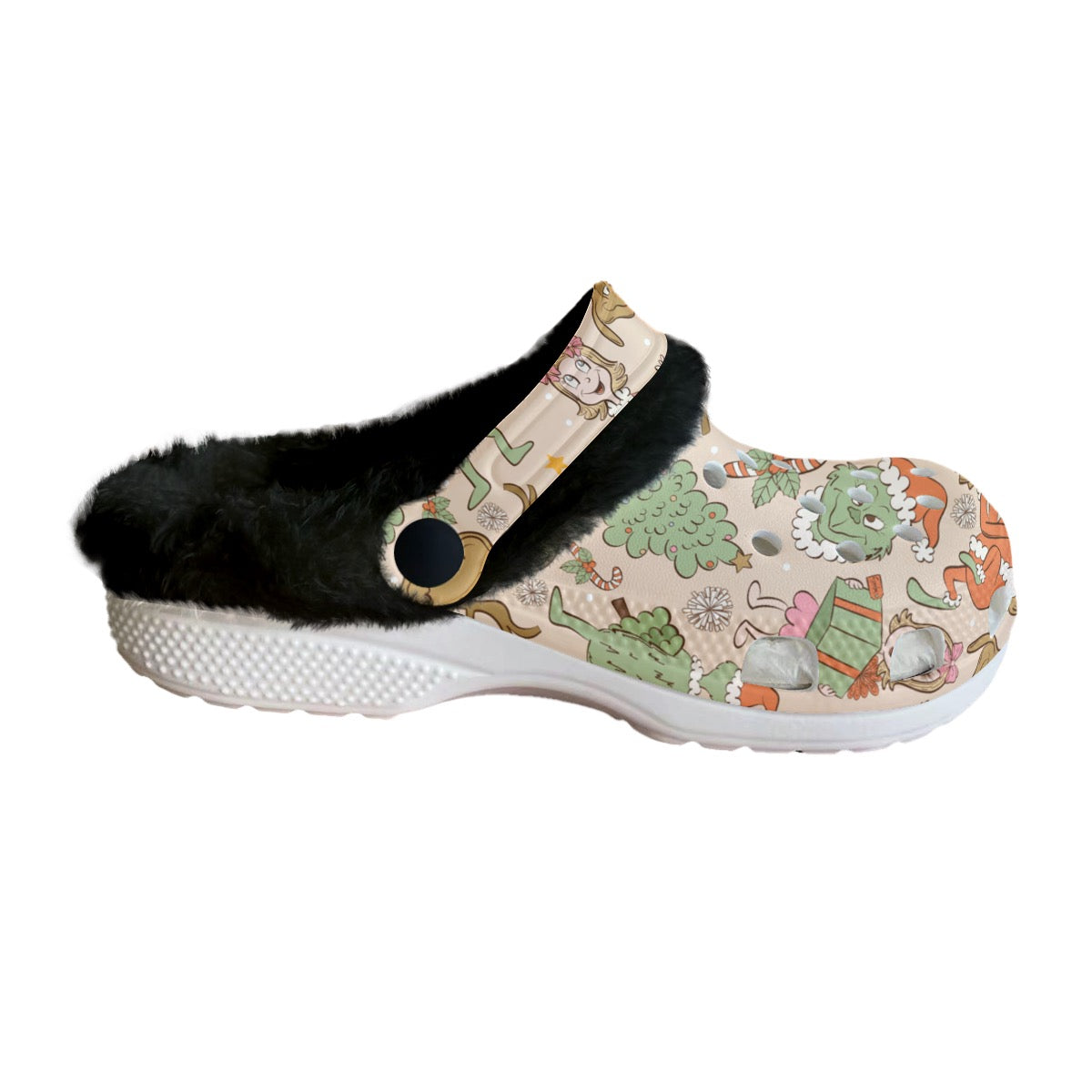 Green Man, Cindy & Max Fluffy Fleece Clogs | PREORDER