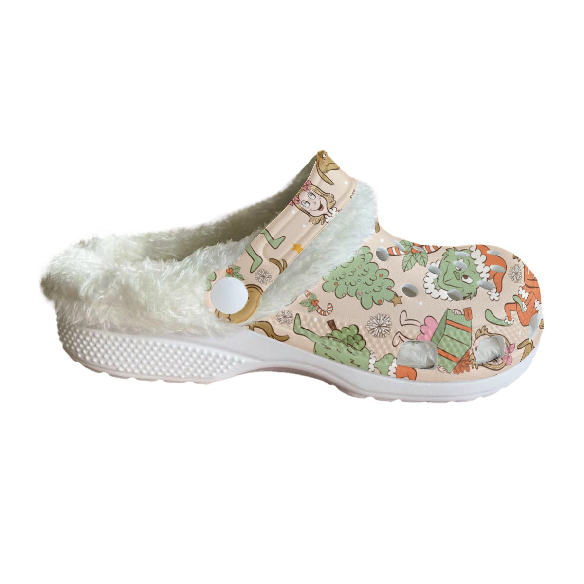 Green Man, Cindy & Max Fluffy Fleece Clogs | PREORDER