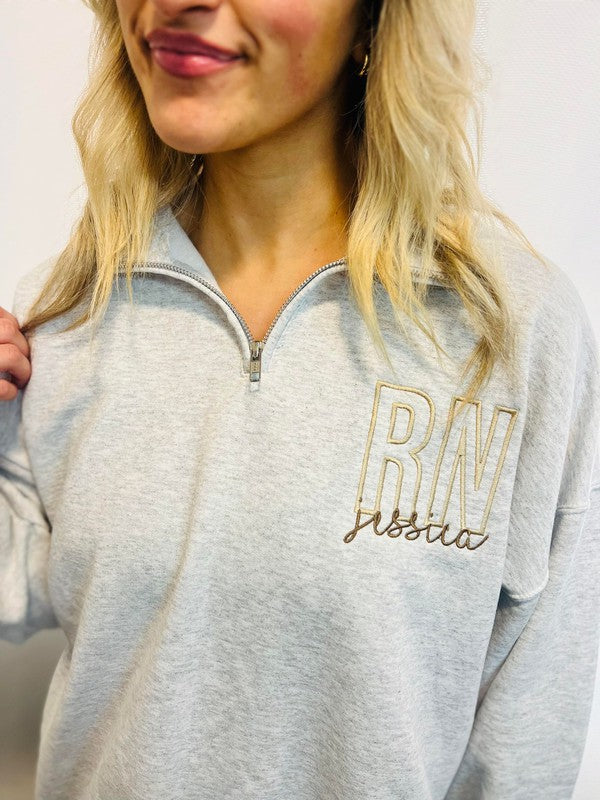 Custom Occupation Name Pocket 1/4 Zip product image 2