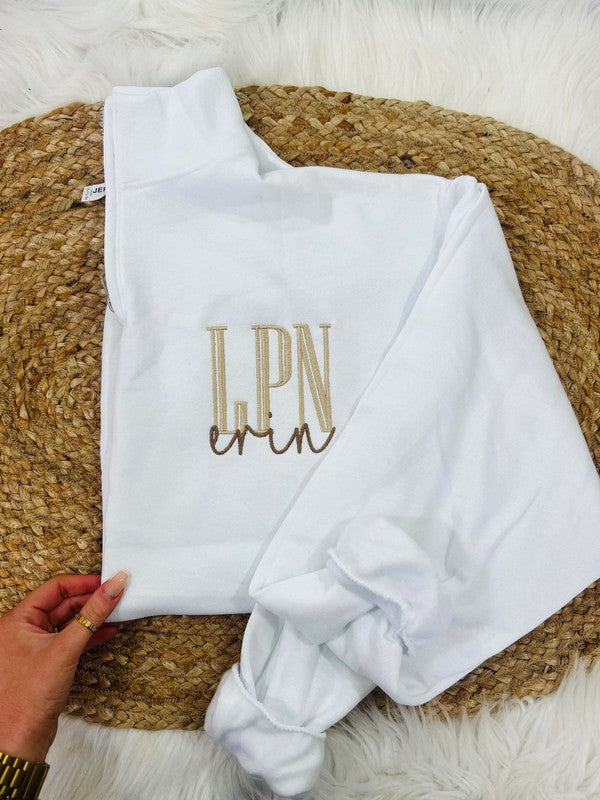Custom Occupation Embroidered Pocket 1/4 Zip product image 1