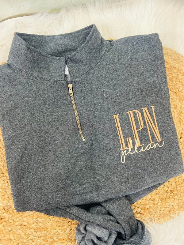 Custom Occupation/Name Pocket 1/4 Zip product image 3