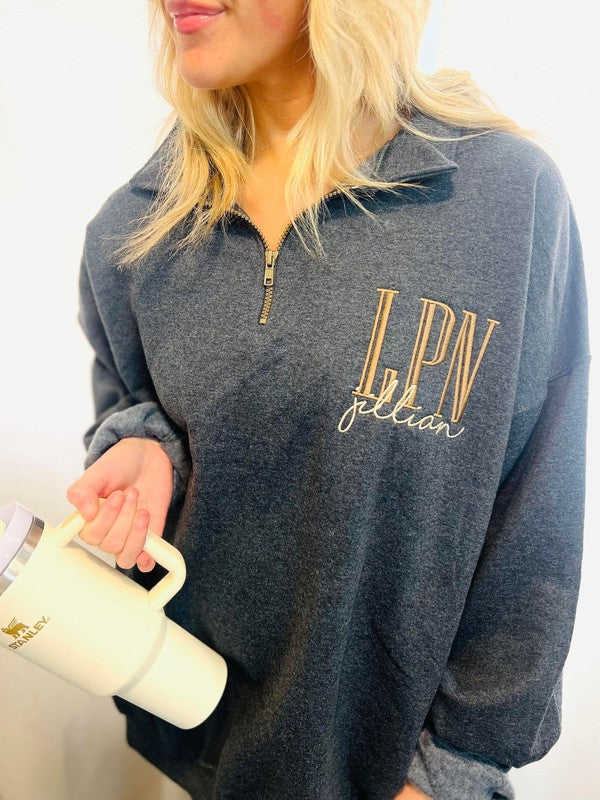 Custom Occupation/Name Pocket 1/4 Zip product image 1