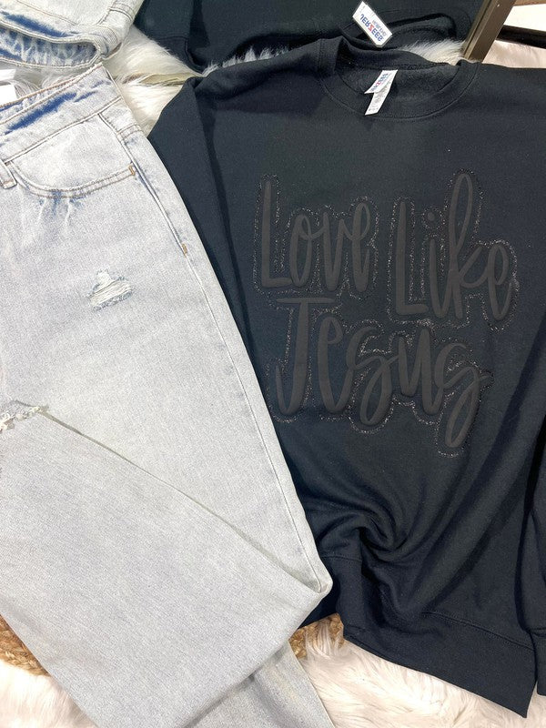 Love Like Jesus Puff/Glitter Combo Design product image 2