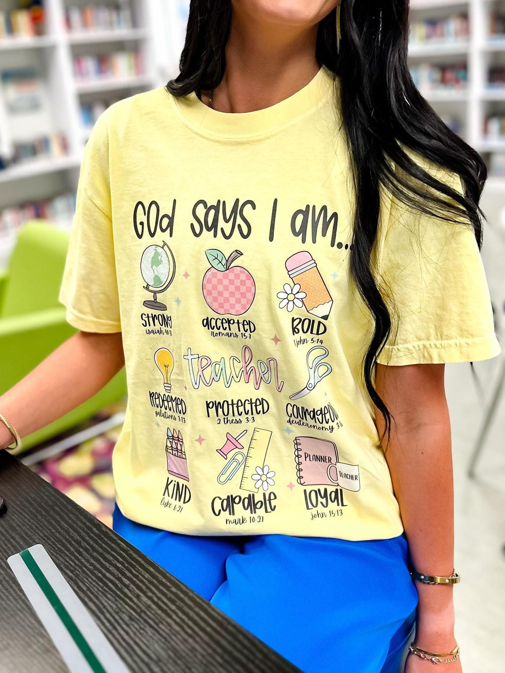 God Say's I Am Teacher Things DTF Top product image 1
