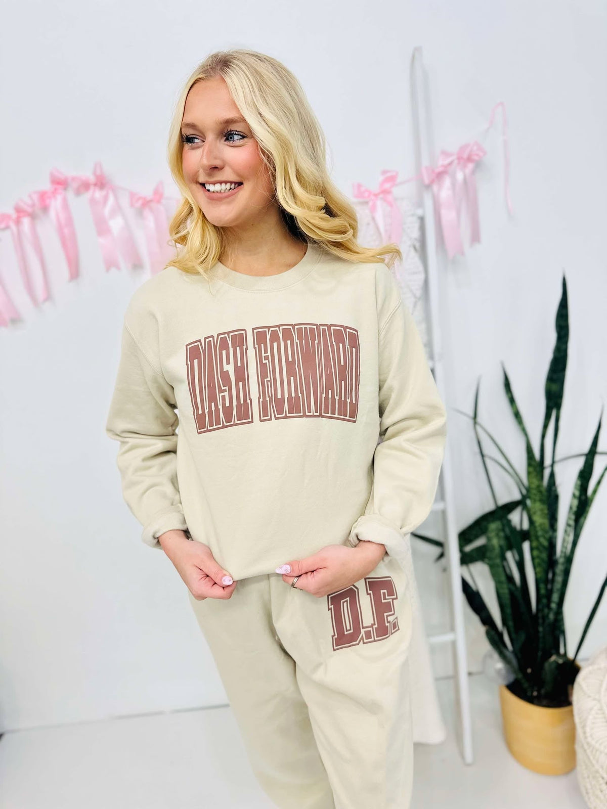 Custom Puff Varsity Sweat Set product image 1