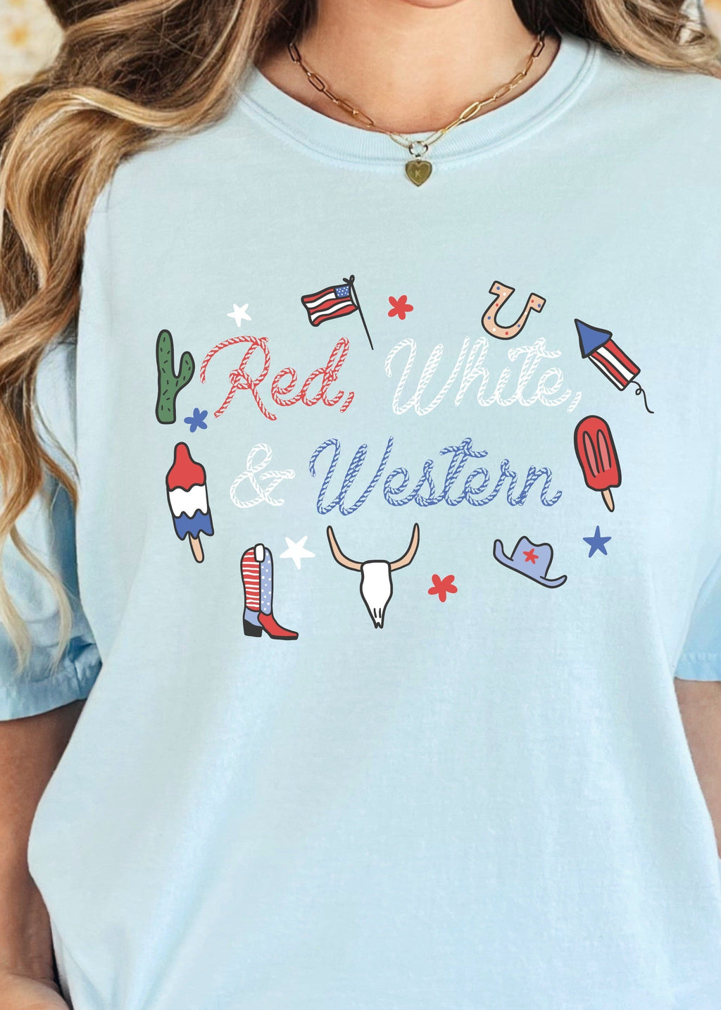 Red, White, and Western Rope DTF JULY03