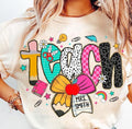 Custom Teach05 Name Bow DTF Graphic product image 1