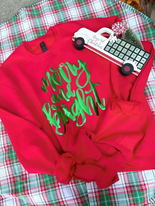 Merry & Bright Christmas Puff Top product image 2