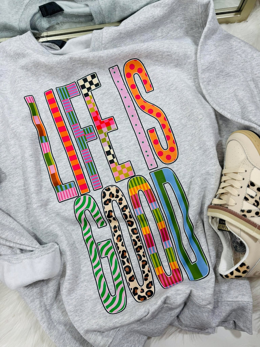 Life Is Good Funky Oversized DTF Graphic Apparel product image 2