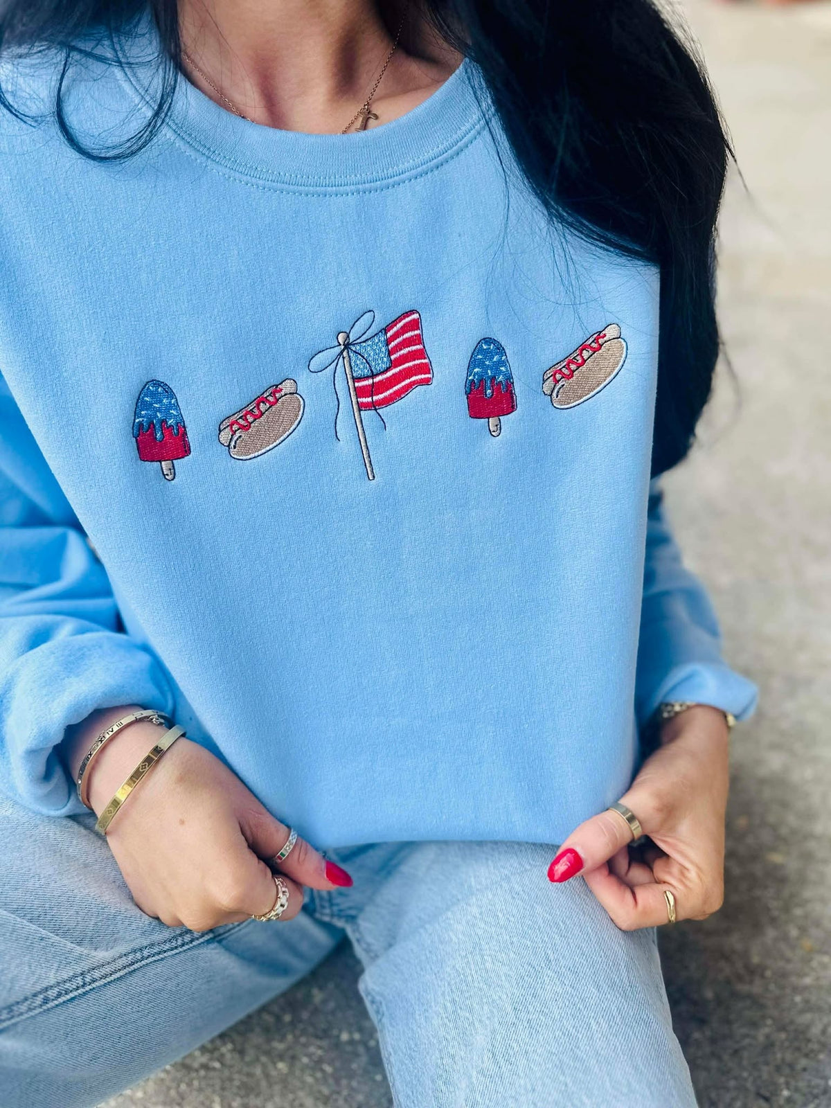 Patriotic Trinkets JULY24 Embroidered Apparel product image 1