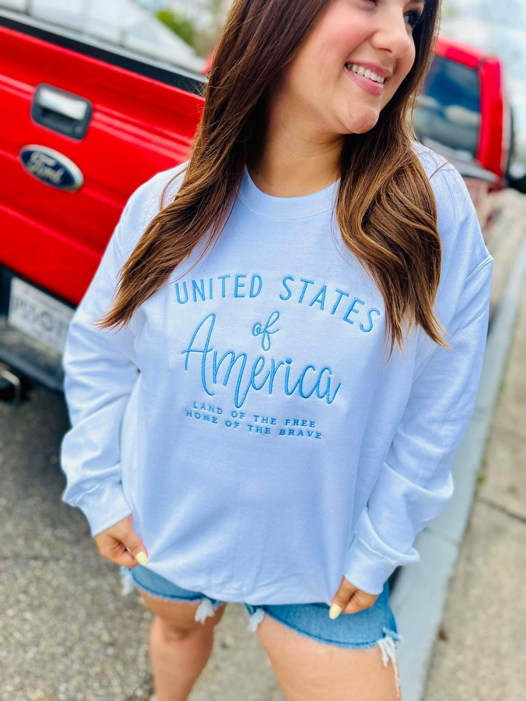 USA Land of the Free Embroidered Apparel product image 2