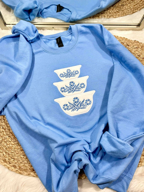 Antique Dish Stack Applique Sweatshirts product image 2