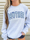 Mother Floral Blue Applique Apparel product image 1