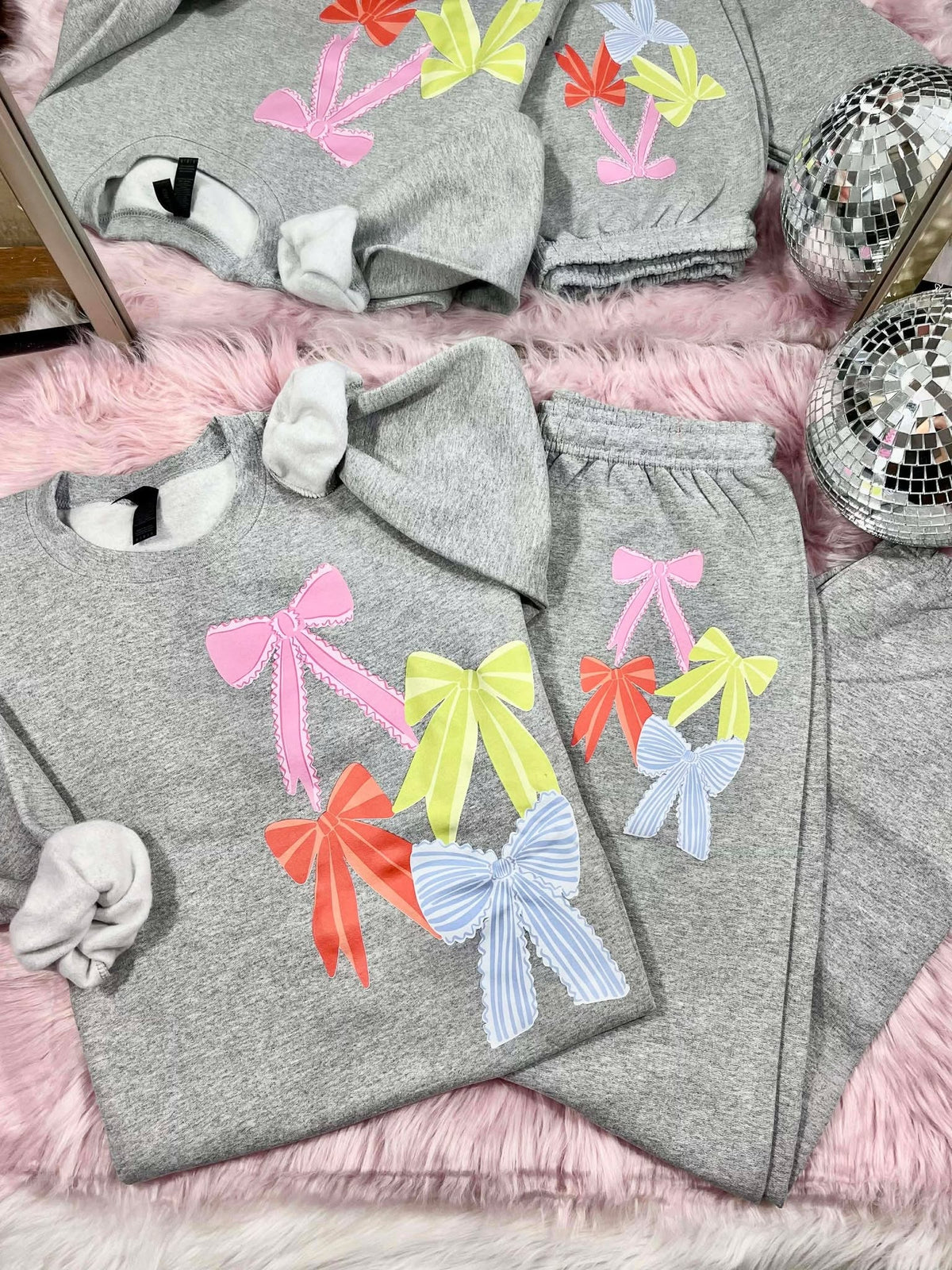 Colorful Assorted Bow DTF Sweat Set product image 1