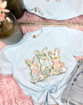 Watercolor Easter Bunny Trio DTF Top