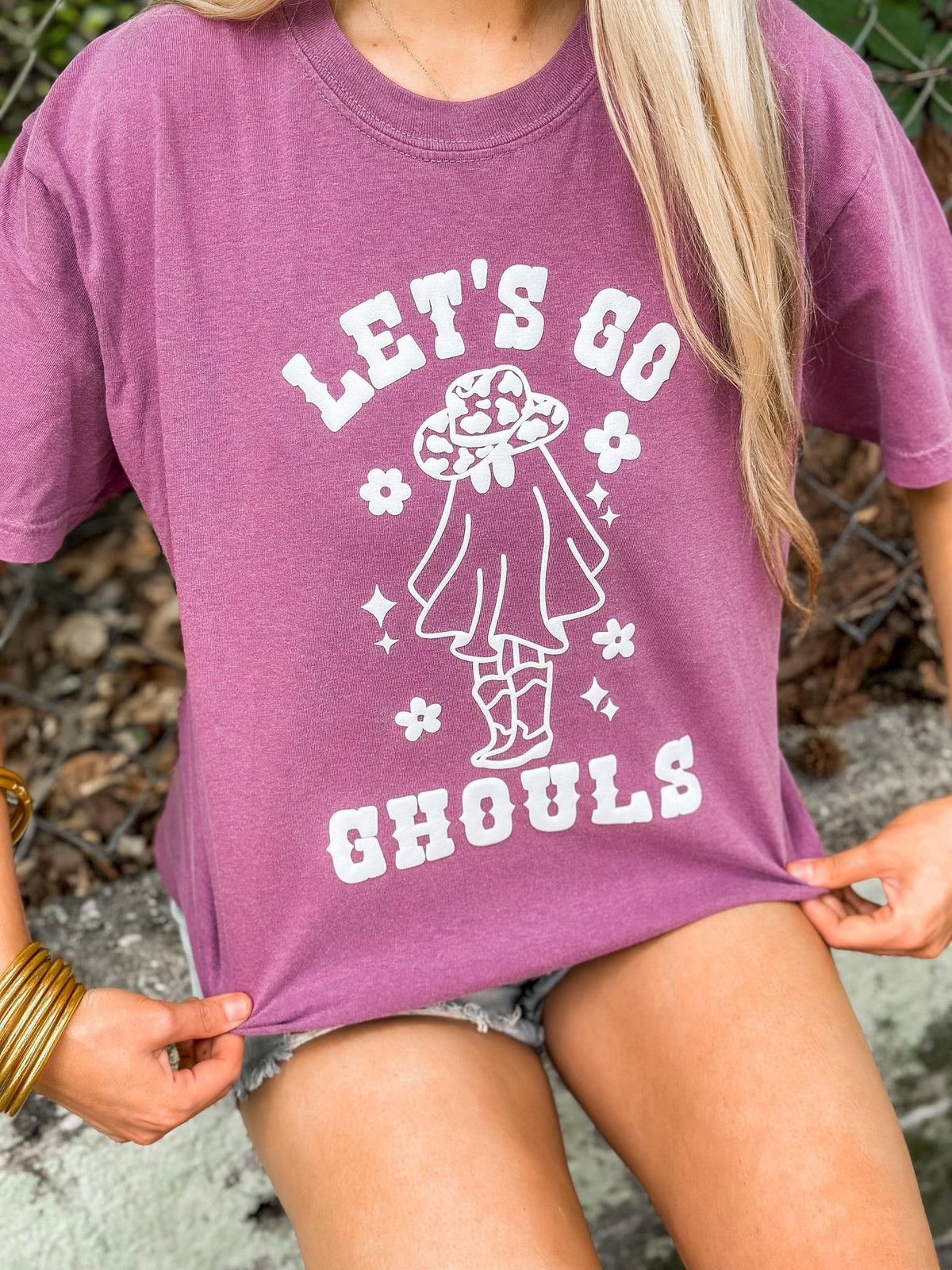 Let's Go Ghouls Ghost Cowgirl Puff