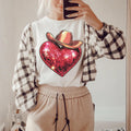 Disco heart with cowboy hat tee & sweatshirt | WHOLESALE