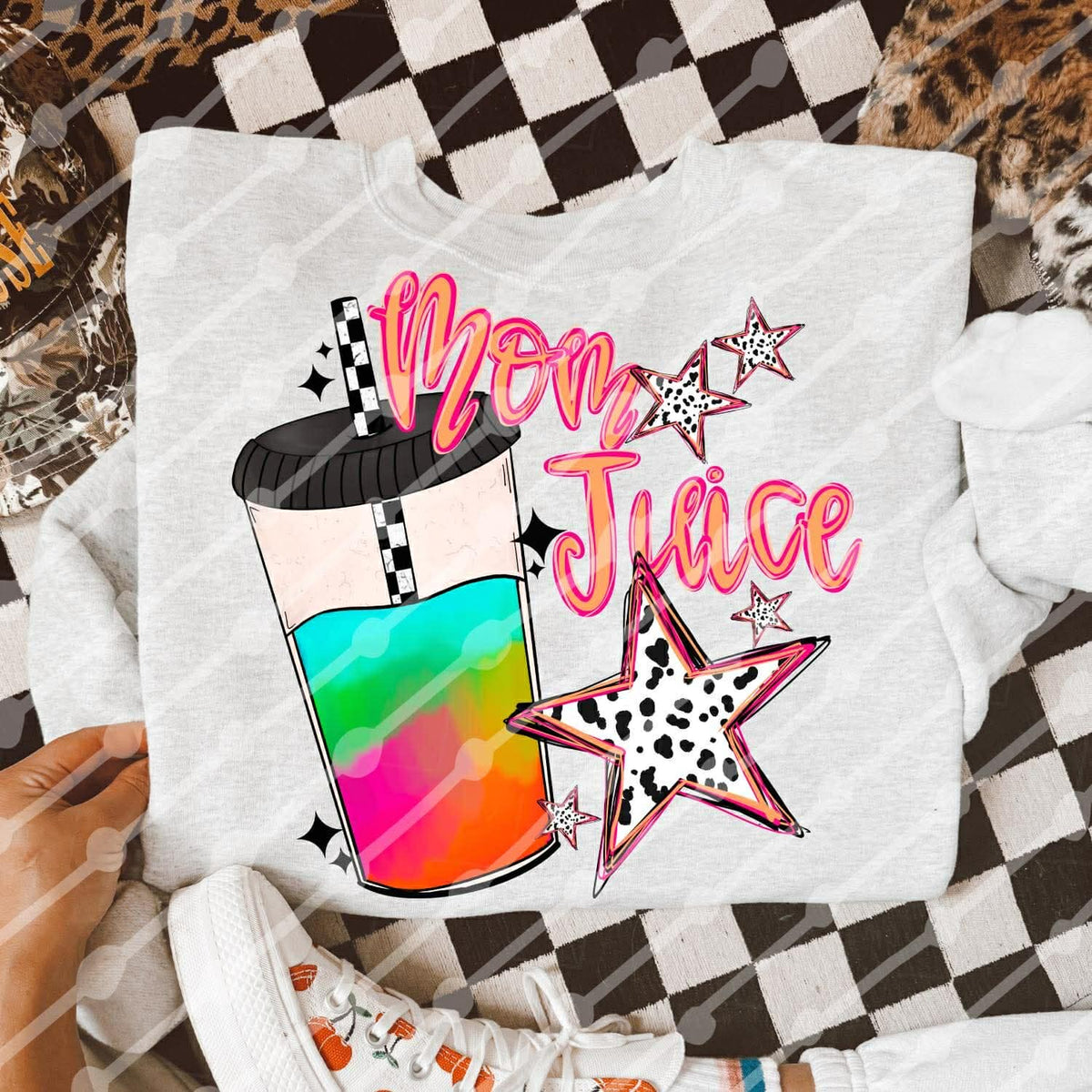 Tie dye cup mom juice tee or sweatshirt | WHOLESALE