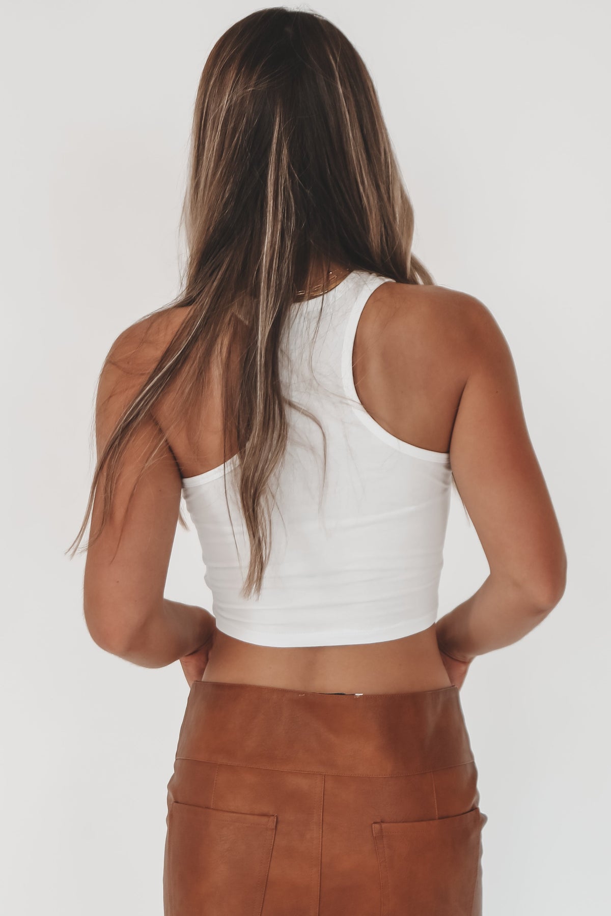 Howdy Fitted Cropped Rodeo Tank Top