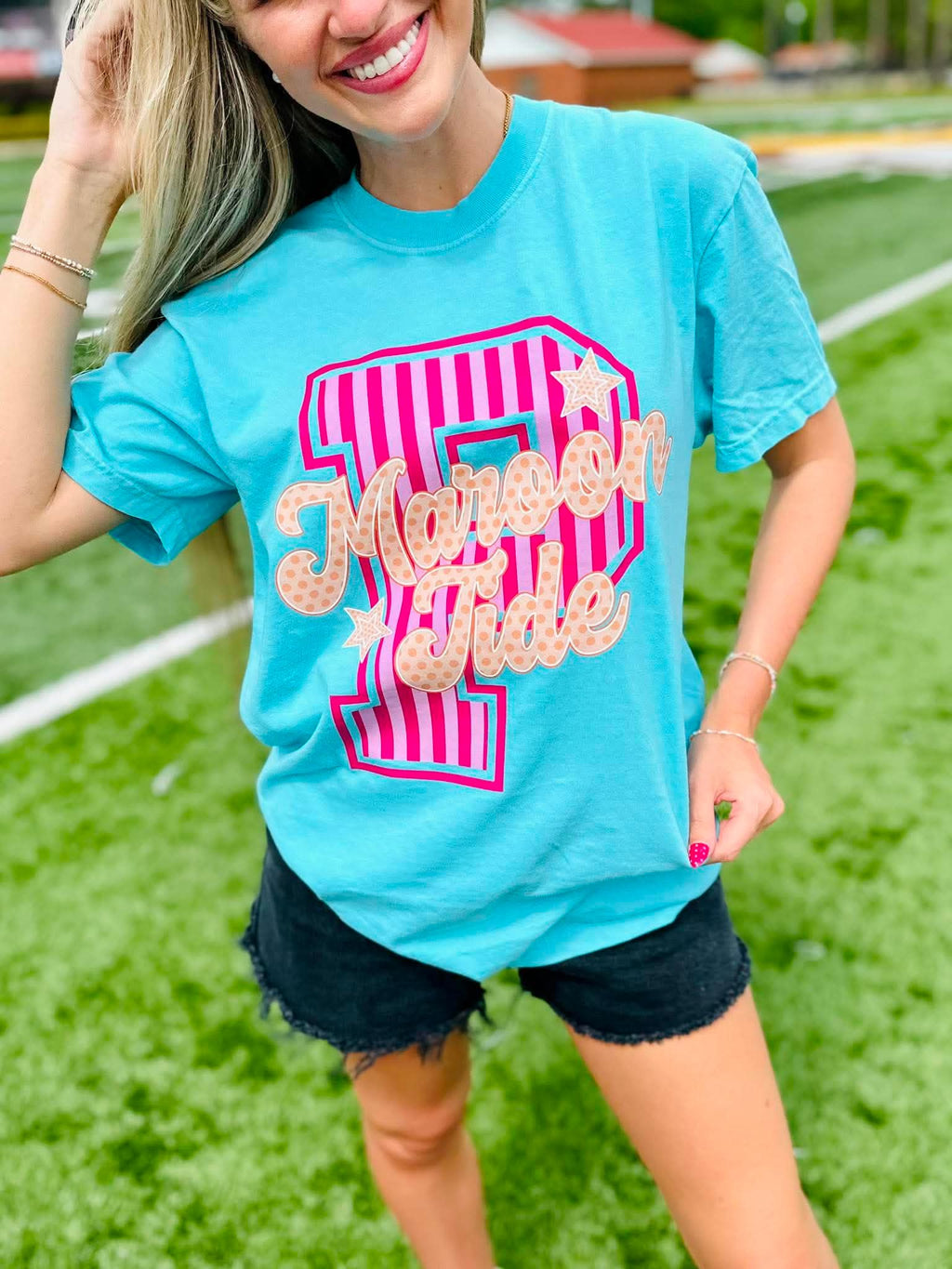 Neon Stripes GAME97 Team DTF Graphic product image 3