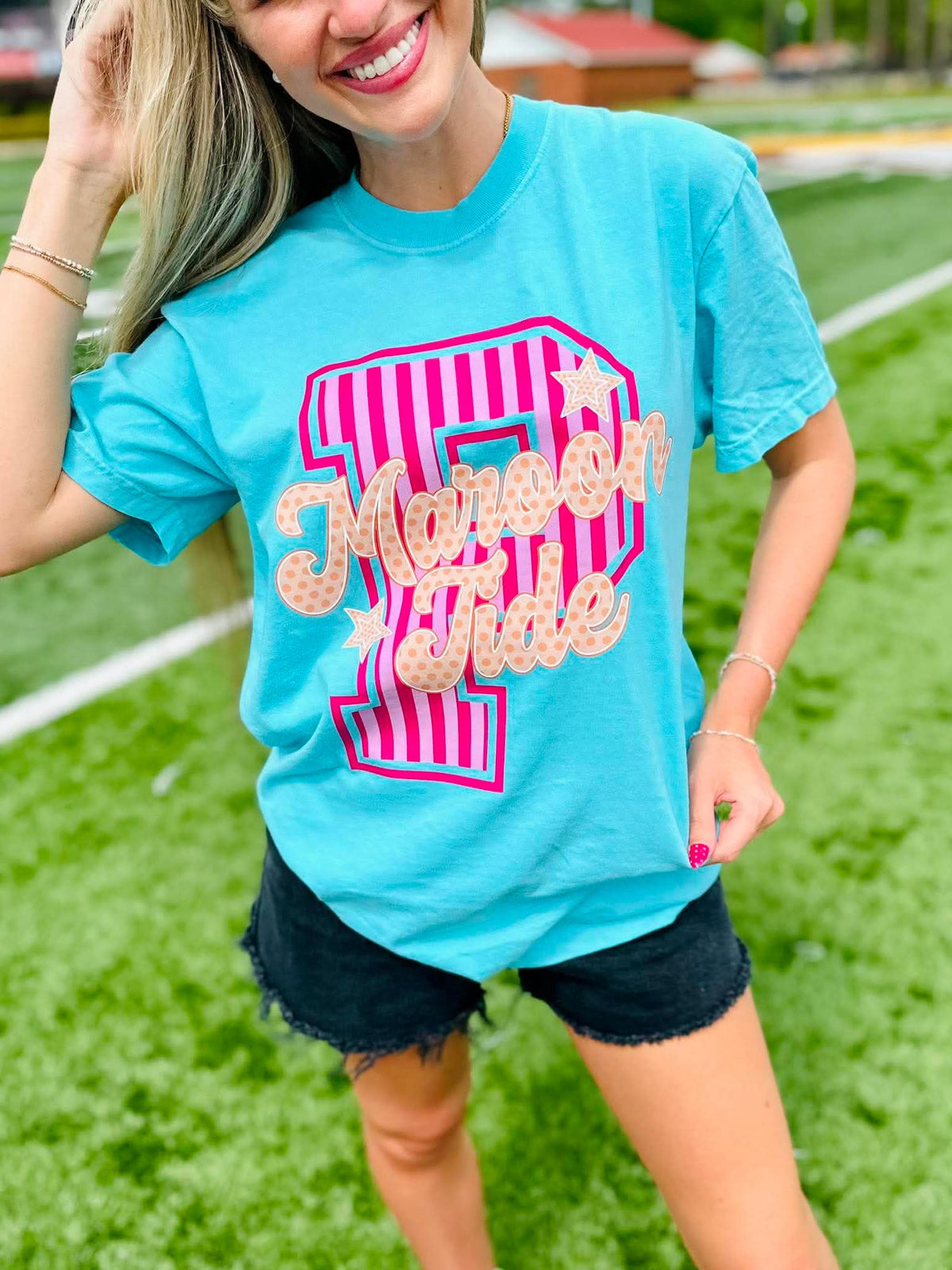 Neon Stripes GAME97 Team DTF Graphic product image 3