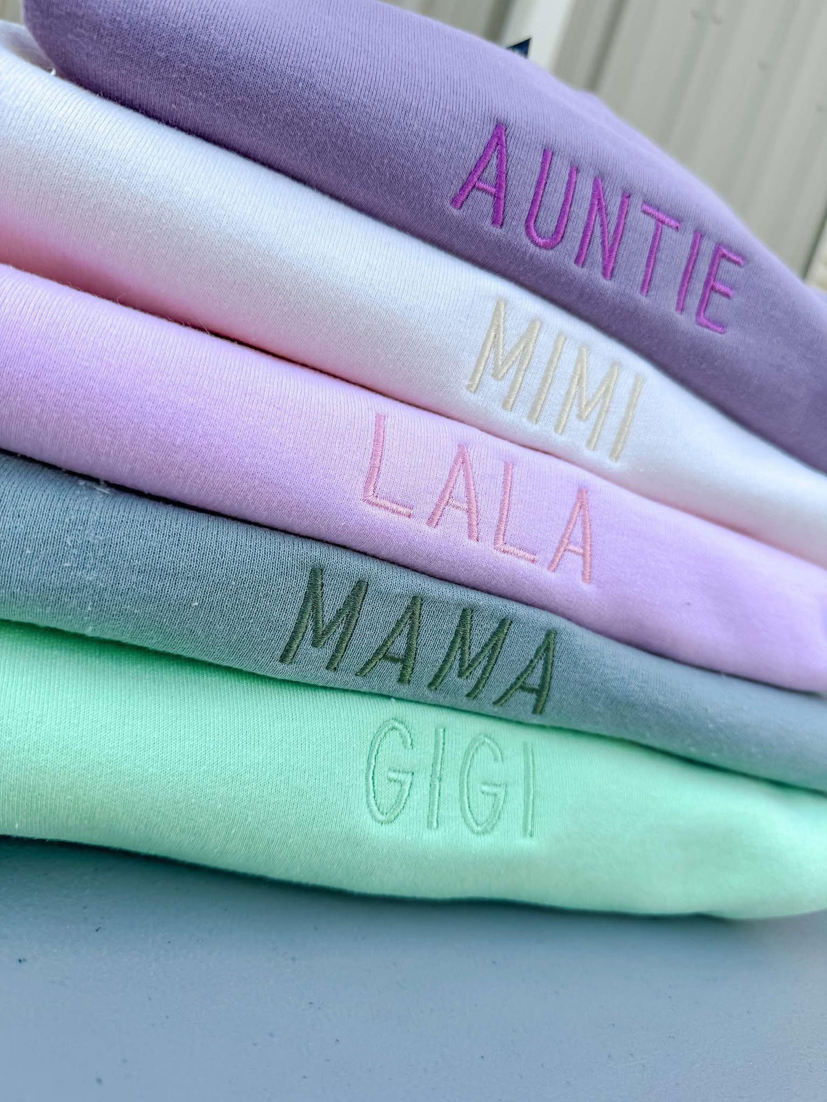 Personalized Monochrome Embroidered Sweatshirts product image 1