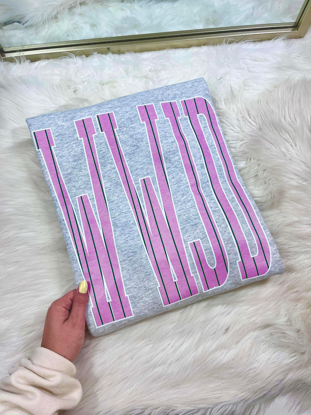 WWJD Jumbo Striped DTF Top product image 3