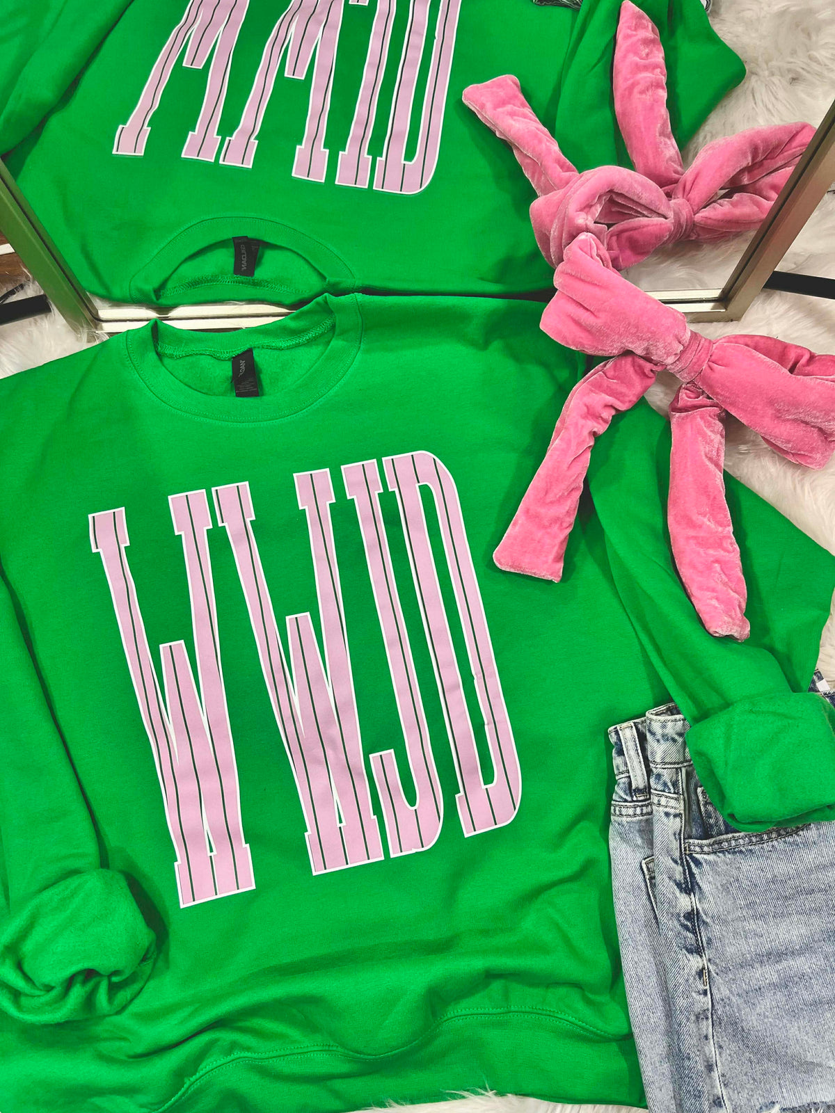 WWJD Jumbo Striped DTF Top product image 1