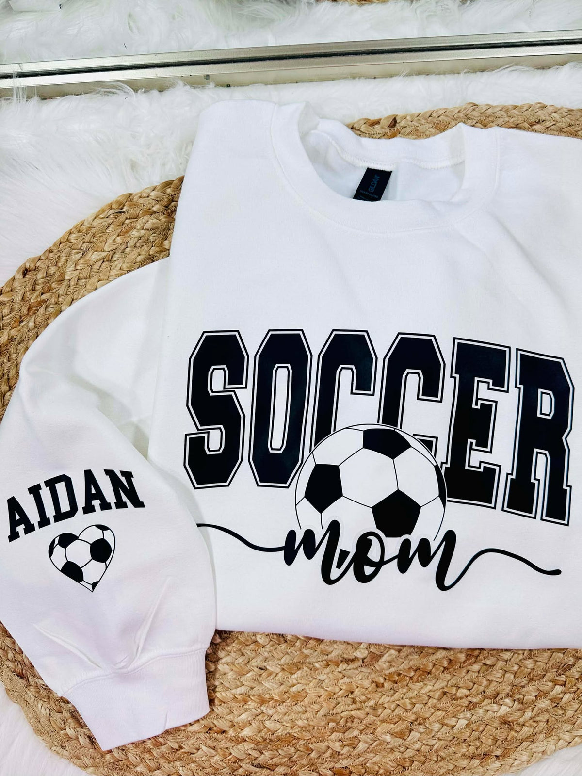 Custom Sport Mom Name Sleeve DTF Top product image 1