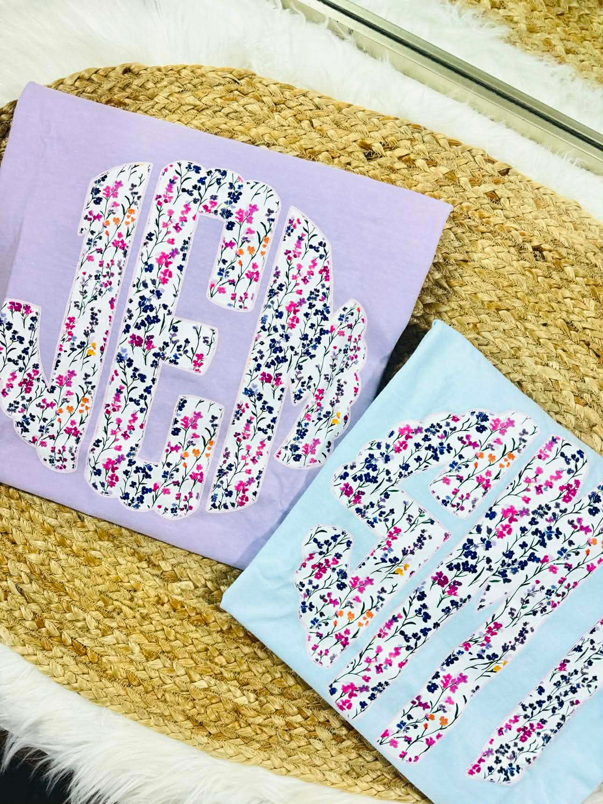 Tiny Flower Monogram DTF Design