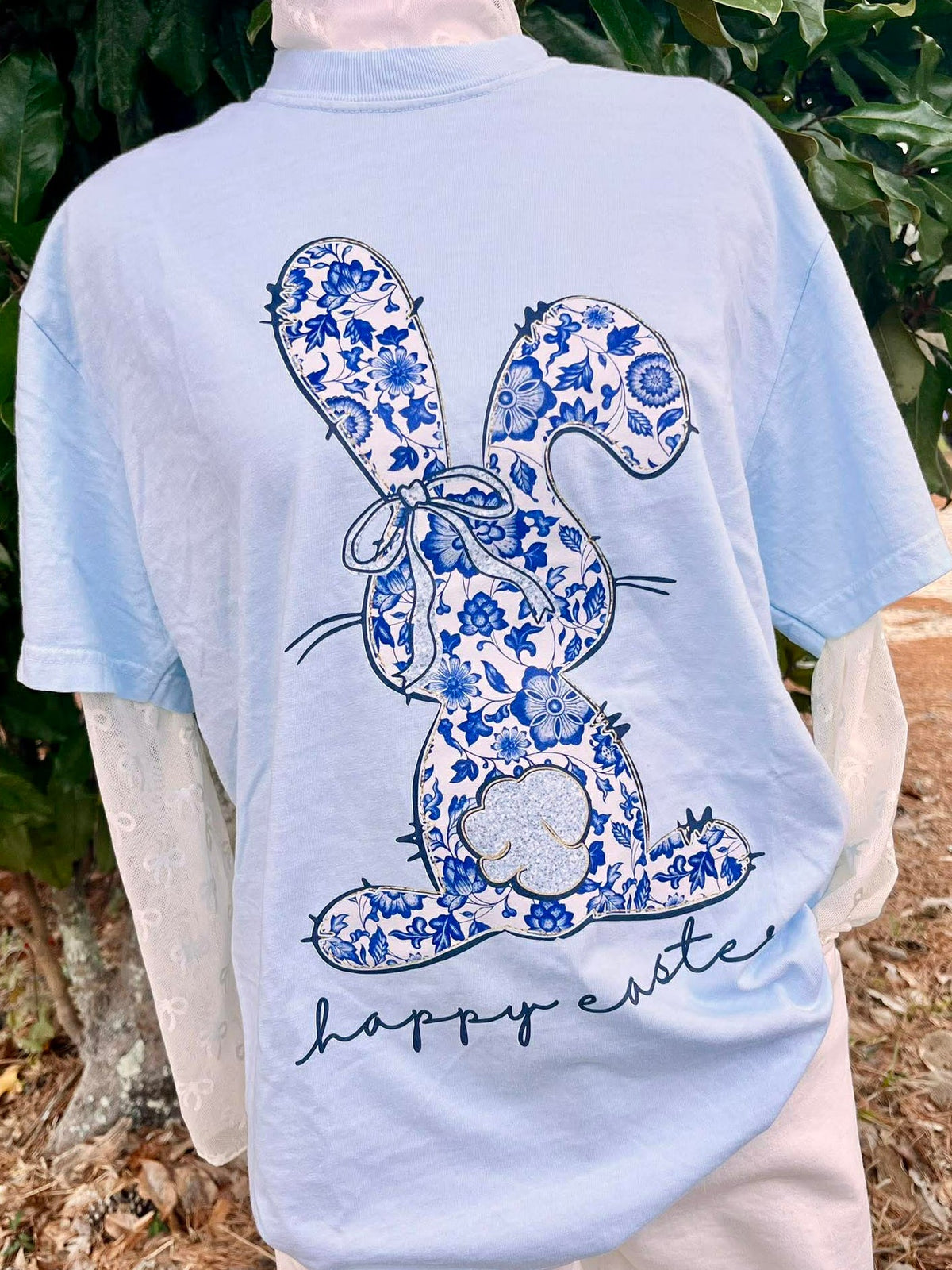 Happy Easter Chino Bunny Rabbit DTF Top