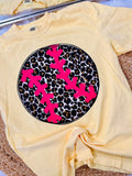 Leopard Jumbo Baseball DTF Design