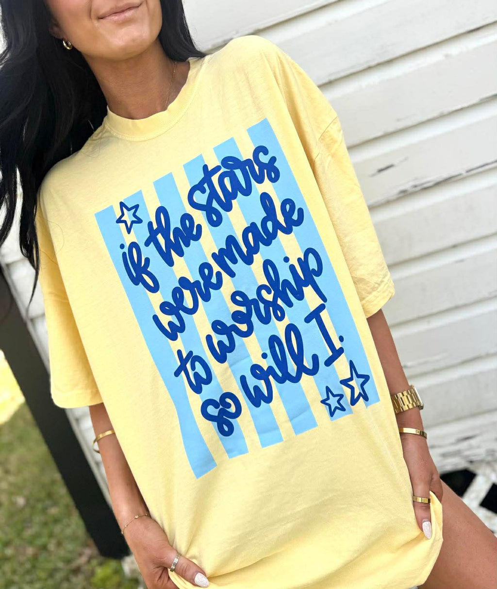 Stars Were Made to Worship Stripes DTF Design