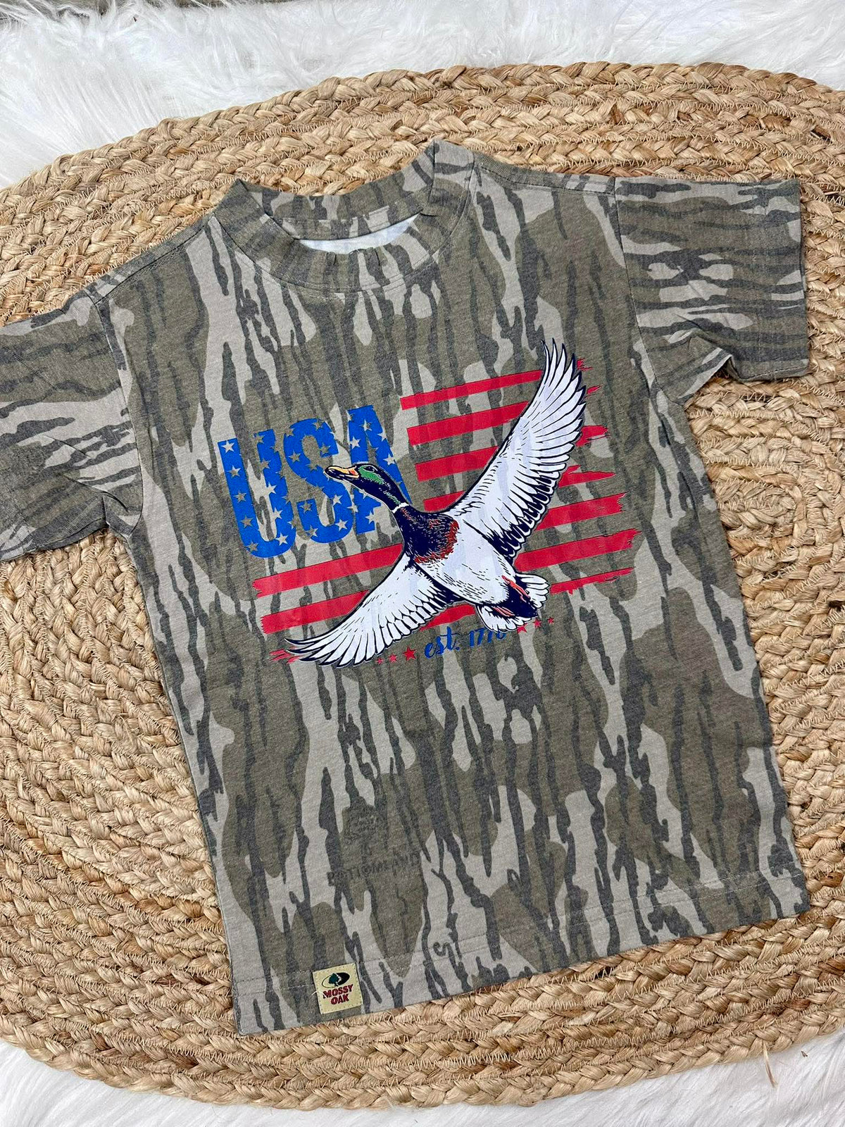 USA Flag Mallard Graphic DTF