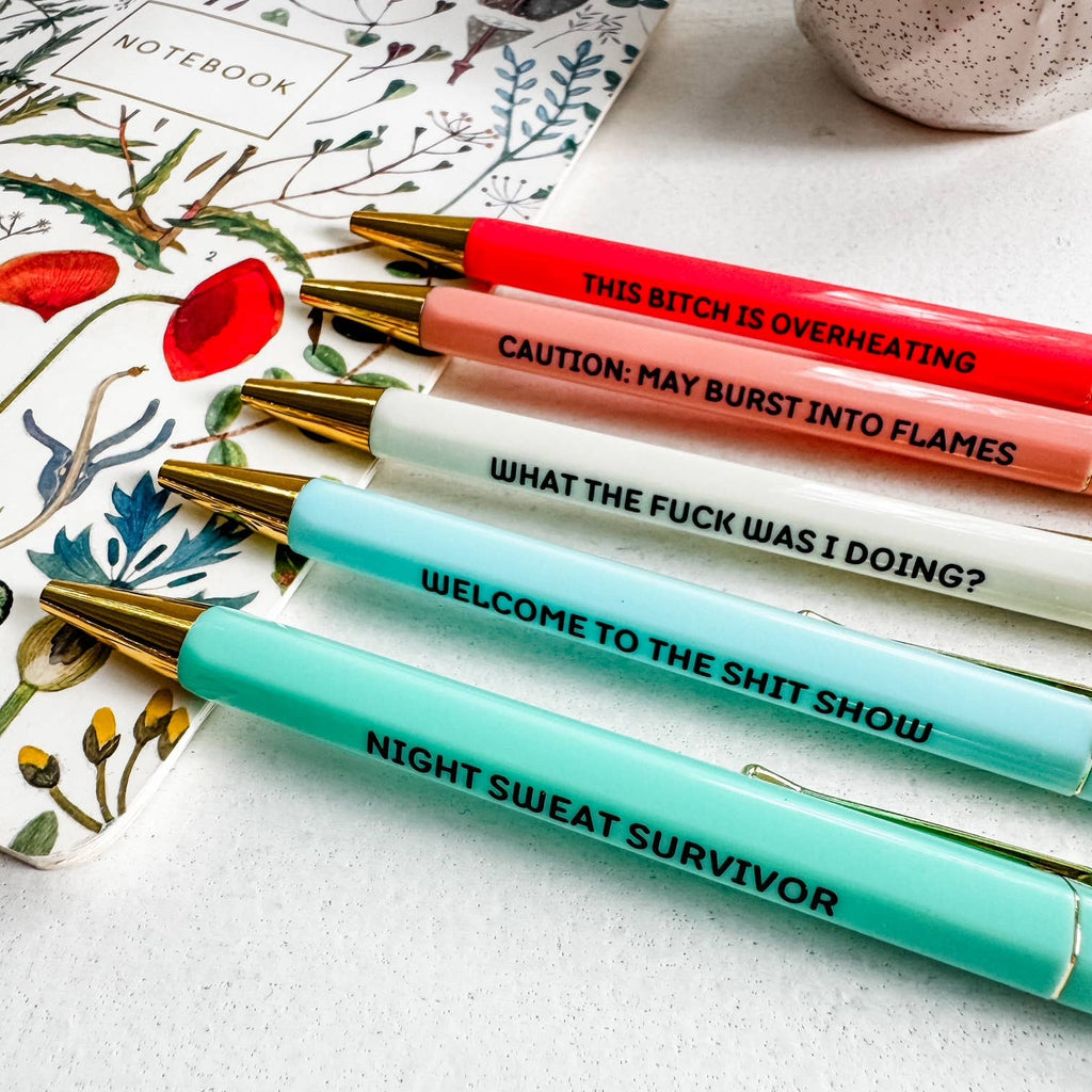 Hotter Than Ever - Menopause Pen Set - Funny Gift for Her
