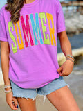 Neon SUMMER Splatter SPRING43 DTF Top