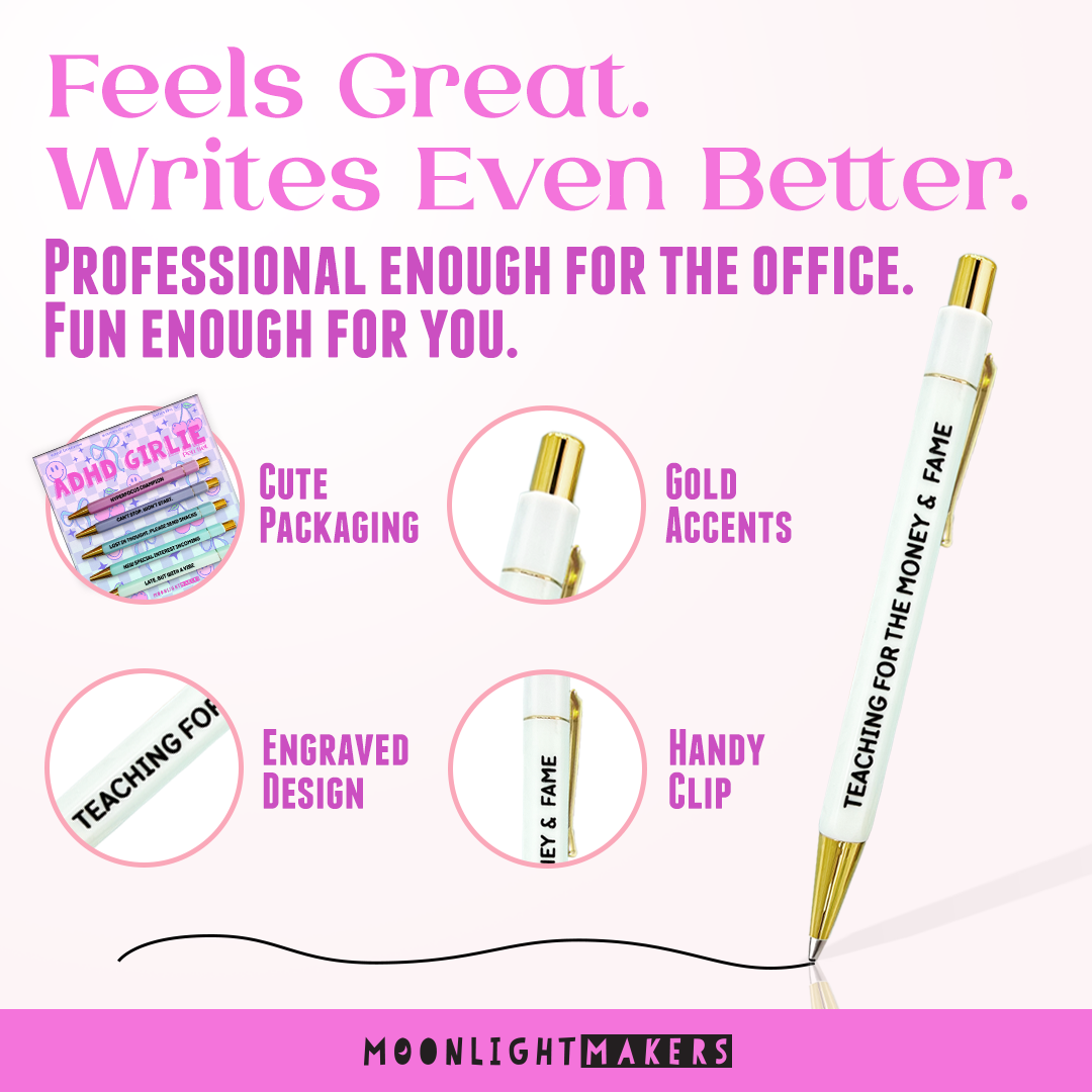ADHD Girlie - Pen Set - Funny Gift, Neurodivergent