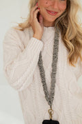 Breakaway Lanyards: Pepper Gingham