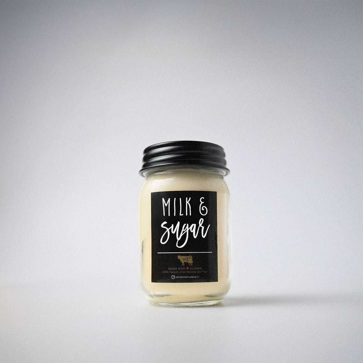 13 oz Mason Jar Candle: Milk & Sugar