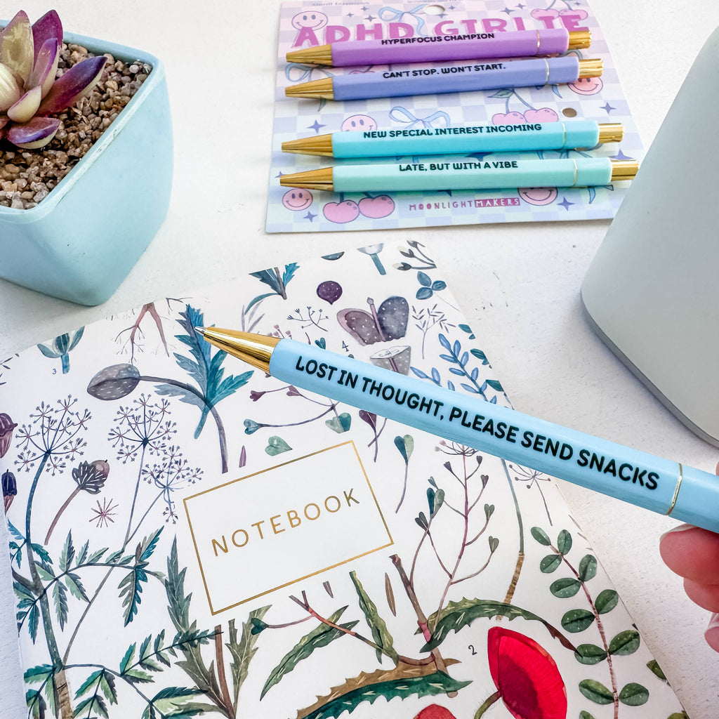 ADHD Girlie - Pen Set - Funny Gift, Neurodivergent