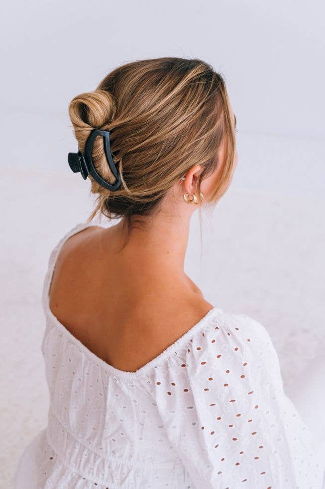 Open Hair Clip | Med. | Jet Black
