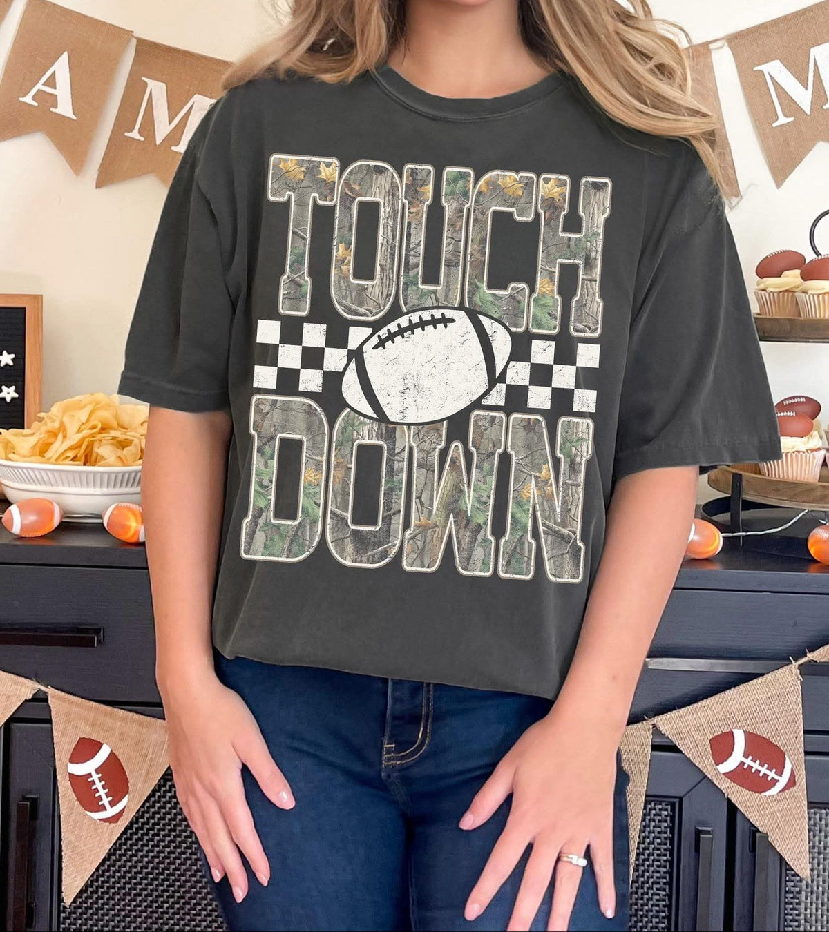 Touch Down GAME143 Camo Football Top product image 2