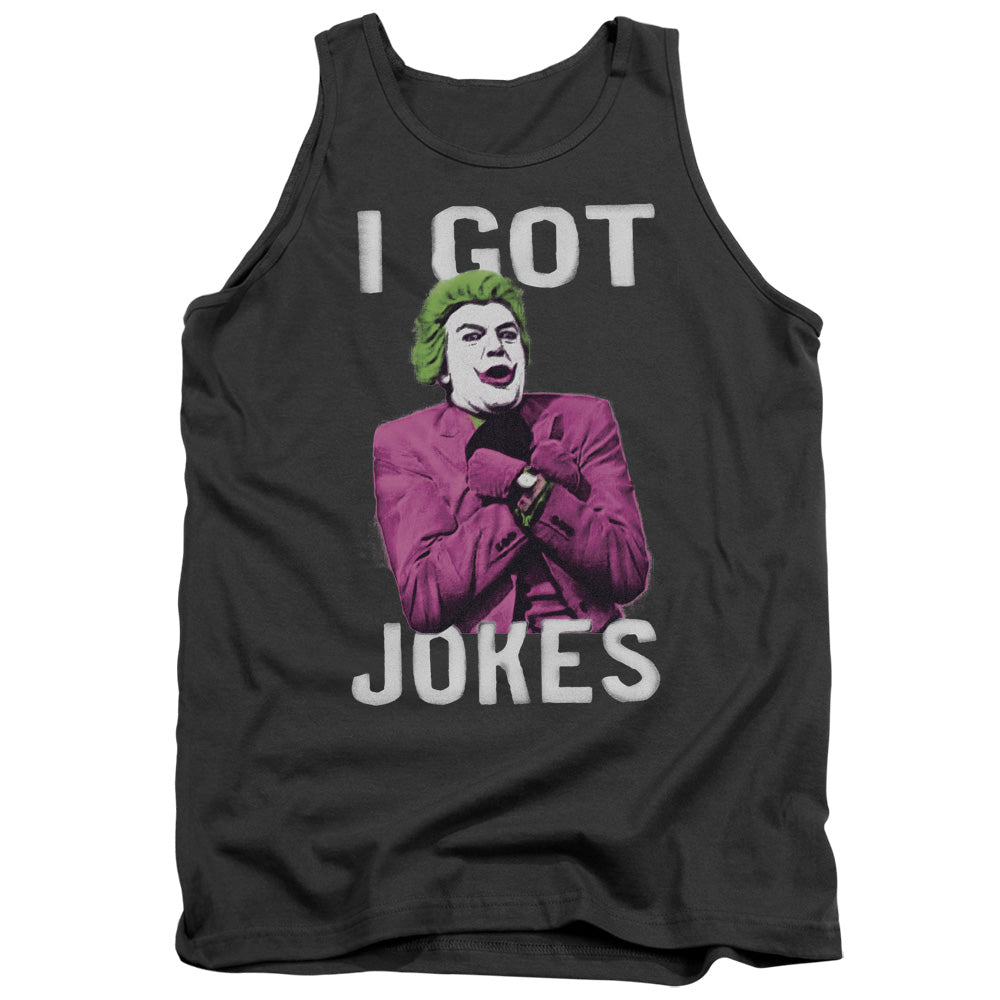 Batman TV Show Got Jokes Charcoal Tank Top