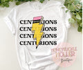 Black Centurions Pencil Lightening Bolt