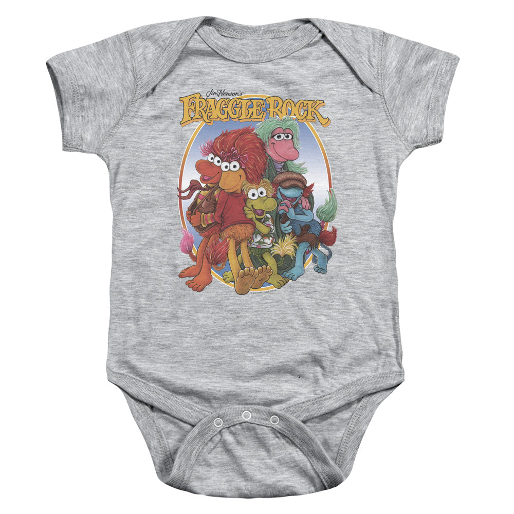Fraggle Rock Group Hug Gray Infant Snapsuit