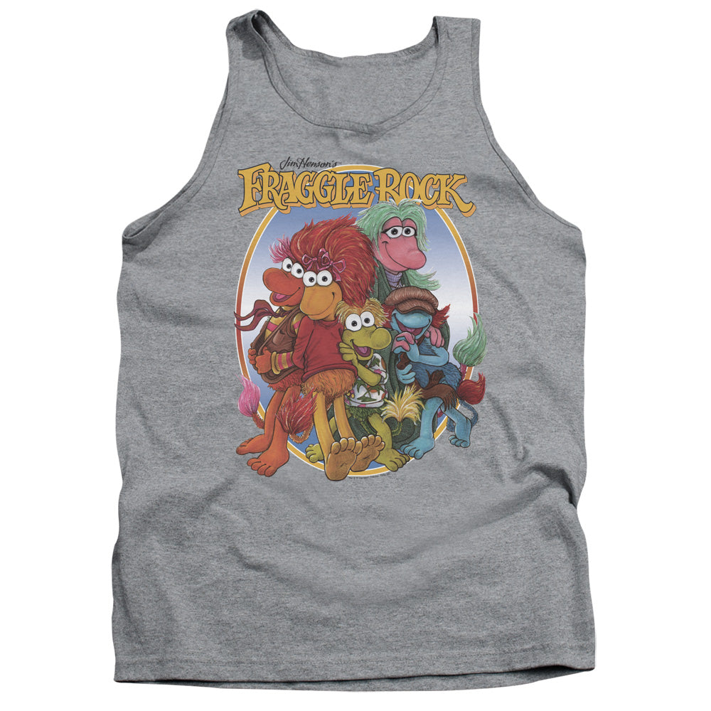 Fraggle Rock Group Hug Gray Tank Top