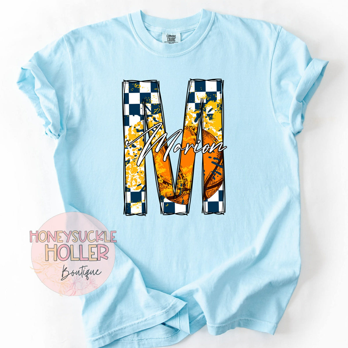 The Game Changer Checkered Monogram - Marion Basketball