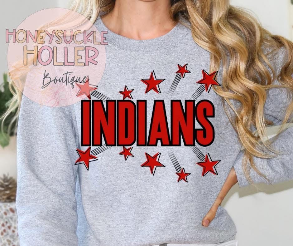 Red Star Burst - Indians
