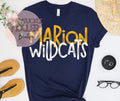 Brush Strokes Font - Marion Wildcats